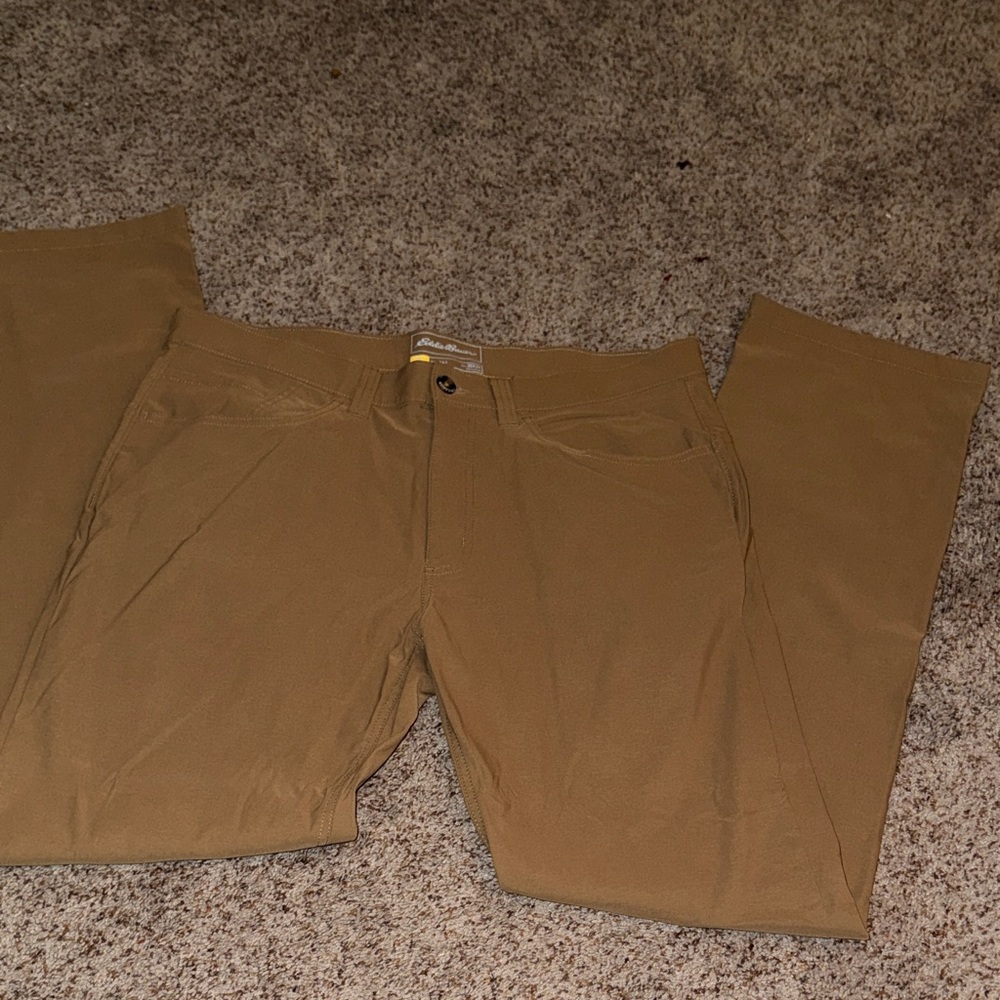 Eddie Bauer Men's Brown Chinos